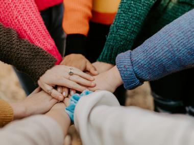 Hands holding